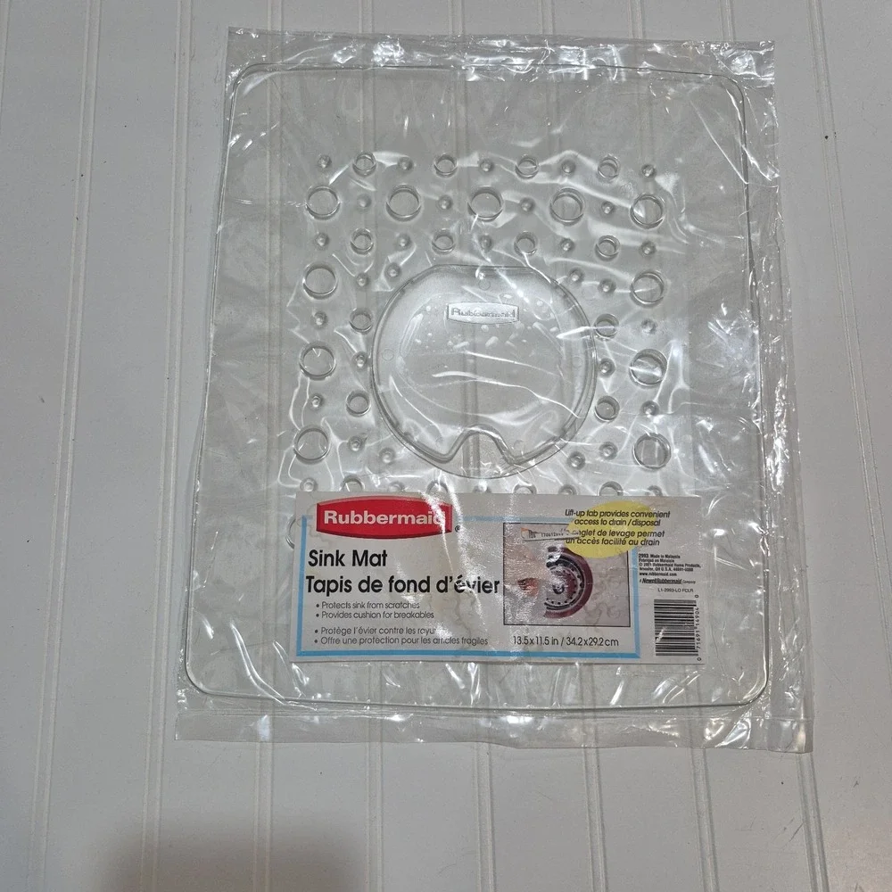Rare Vintage 2001 Rubbermaid Sink Protector Rubber Mat 13.5